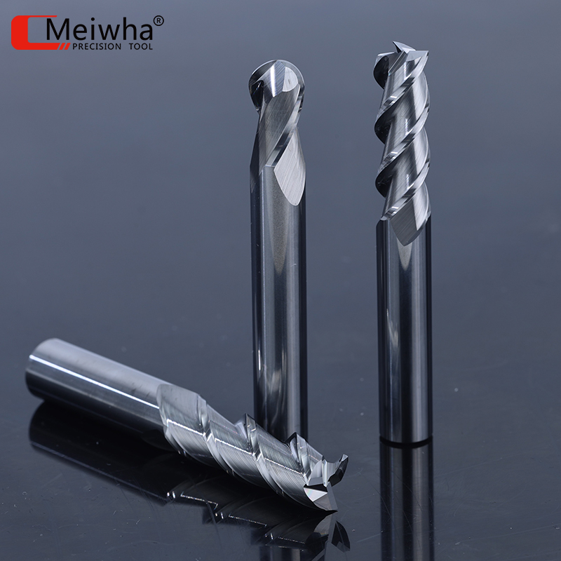 Meiwha 3 Flutes Tungsten Steel Aluminum Milling Cutter